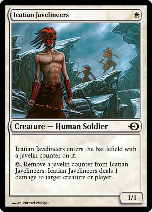 Icatian Javelineers from Magic Online Promos