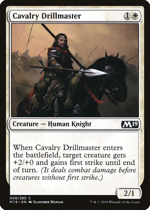 Cavalry Drillmaster from Core Set 2019