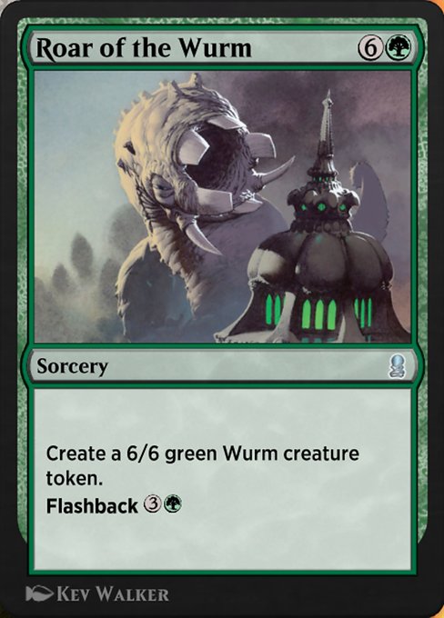 Roar of the Wurm highlighted card art