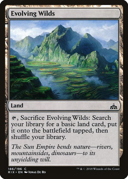Evolving Wilds from Rivals of Ixalan
