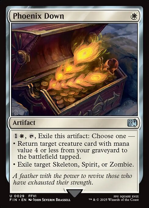 Phoenix Down highlighted card art