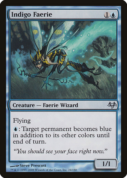 Indigo Faerie highlighted card art
