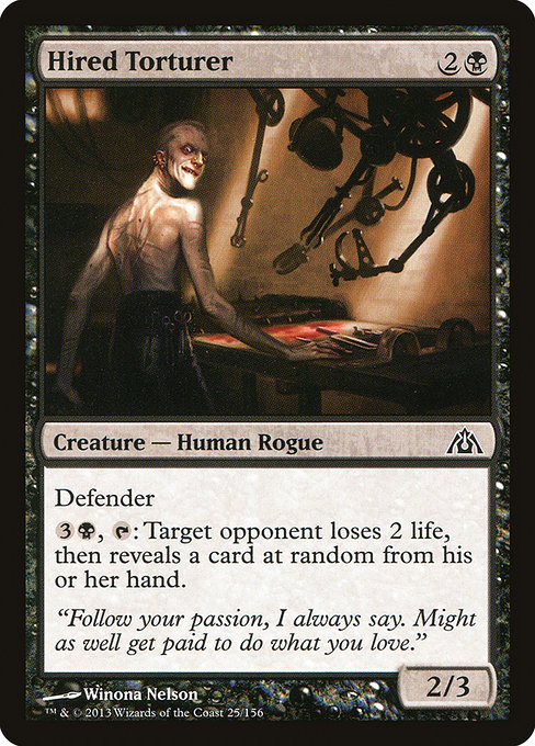 Hired Torturer highlighted card art