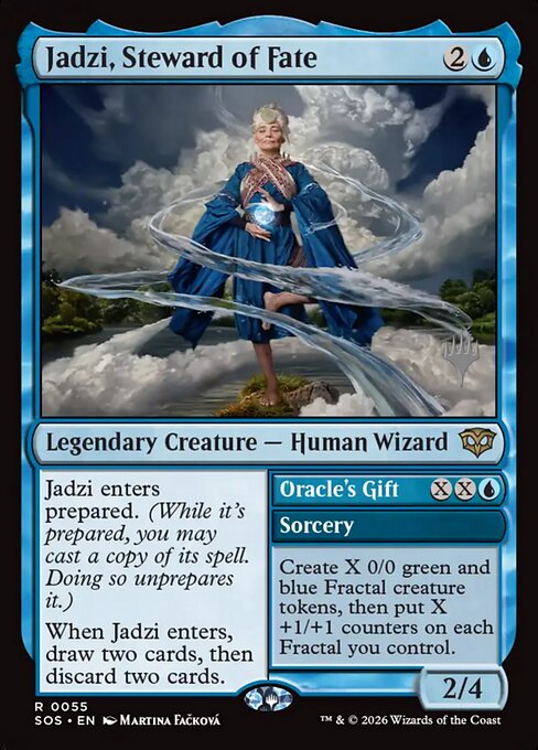 Jadzi, Steward of Fate // Oracle's Gift highlighted card art