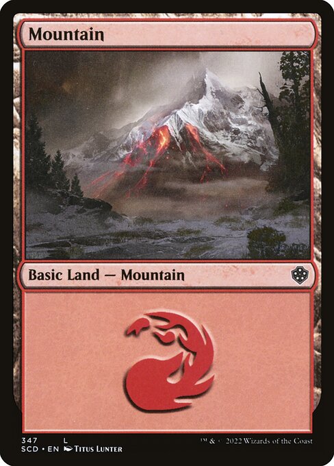 Mountain from Starter Commander Decks