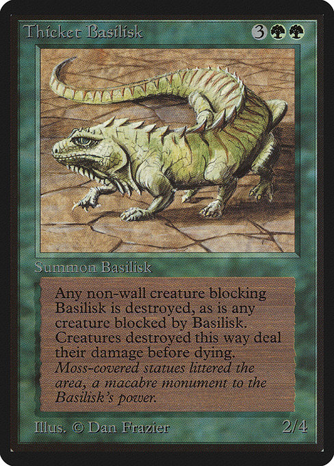 Thicket Basilisk from Limited Edition Beta