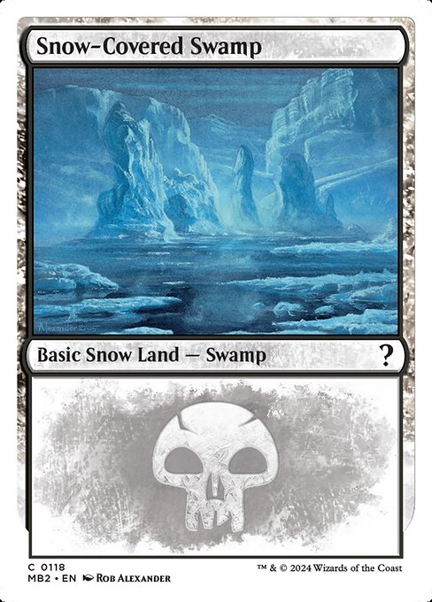 Snow-Covered Swamp highlighted card art