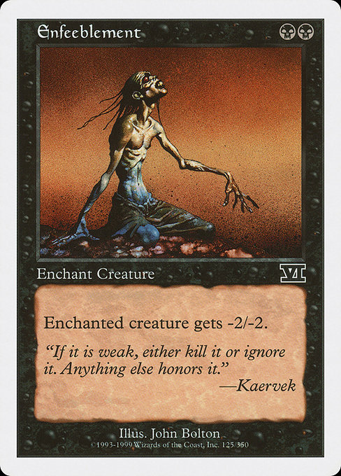 Enfeeblement from Classic Sixth Edition