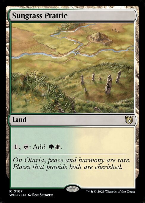 Sungrass Prairie from Wilds of Eldraine Commander