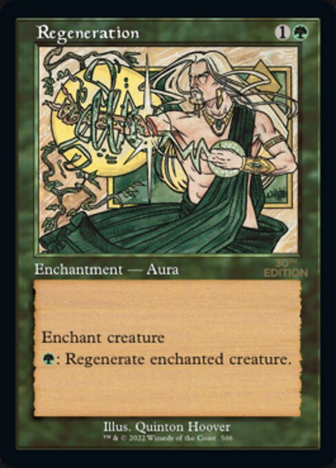 Regeneration highlighted card art