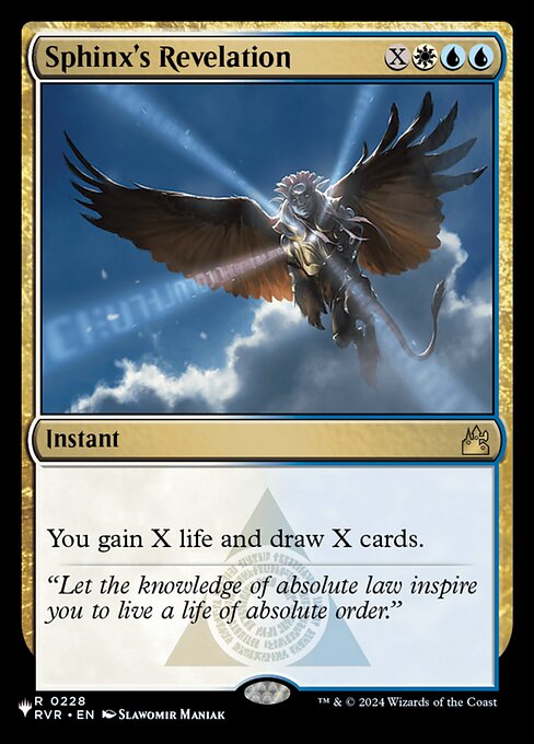 Sphinx's Revelation highlighted card art