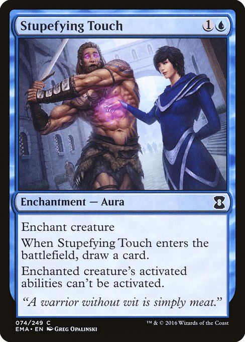 Stupefying Touch highlighted card art