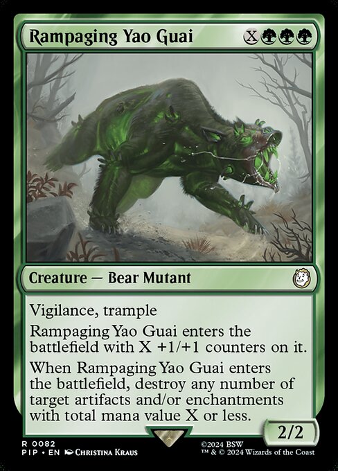 Rampaging Yao Guai from Fallout