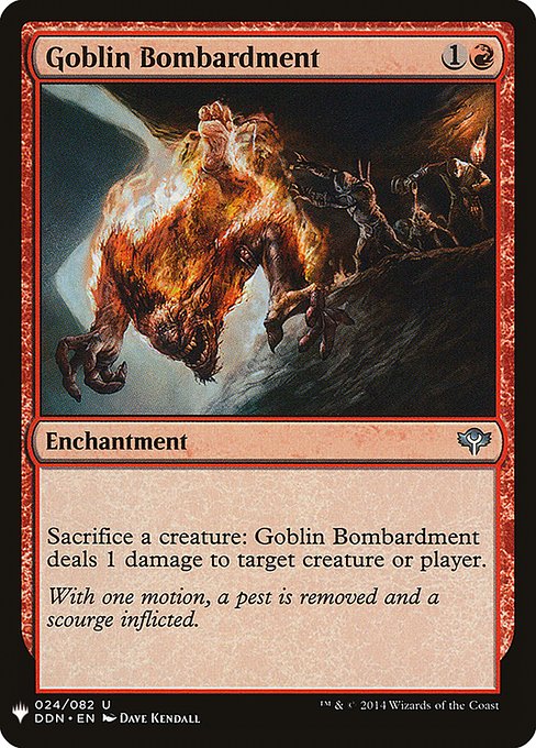 Goblin Bombardment from The List