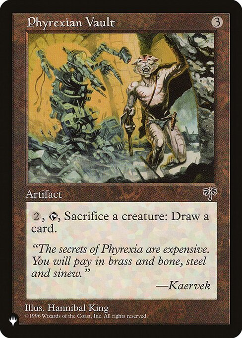 Phyrexian Vault highlighted card art