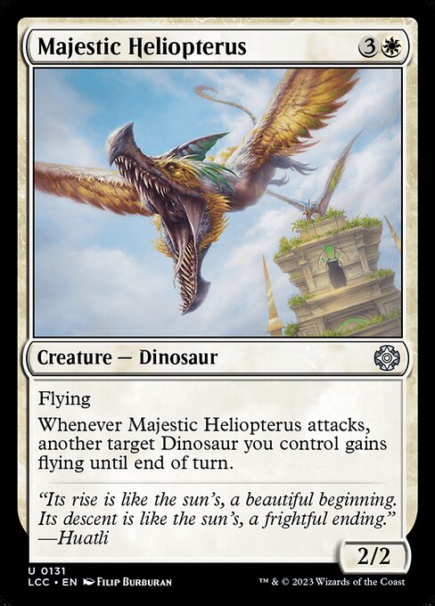 Majestic Heliopterus highlighted card art