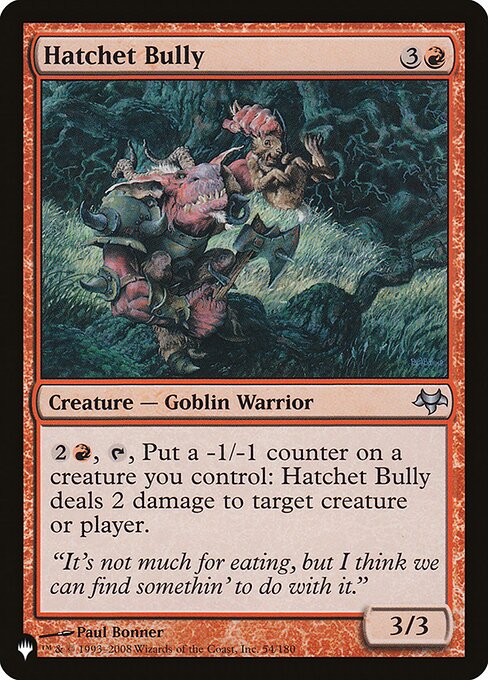 Hatchet Bully highlighted card art