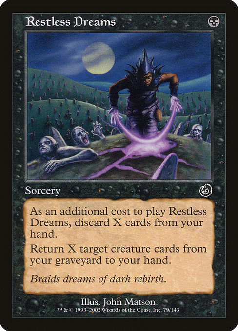 Restless Dreams highlighted card art