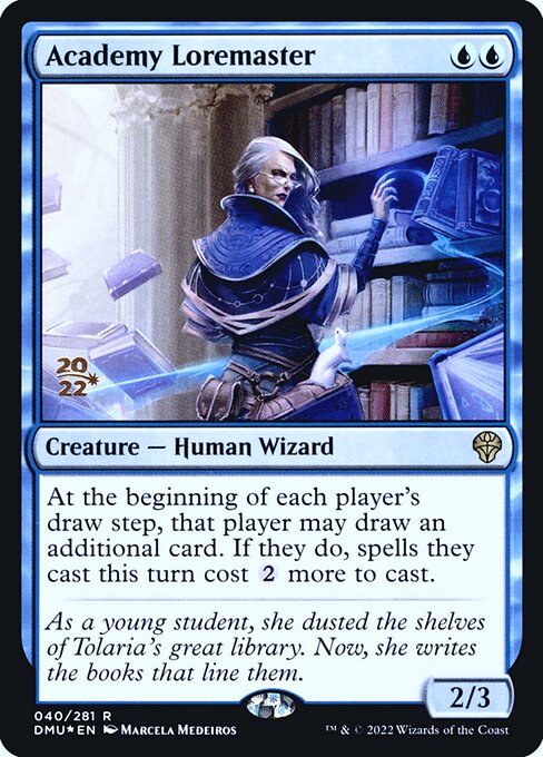 Academy Loremaster from Dominaria United Promos
