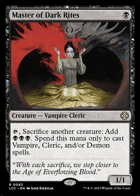 Master of Dark Rites from The Lost Caverns of Ixalan Commander