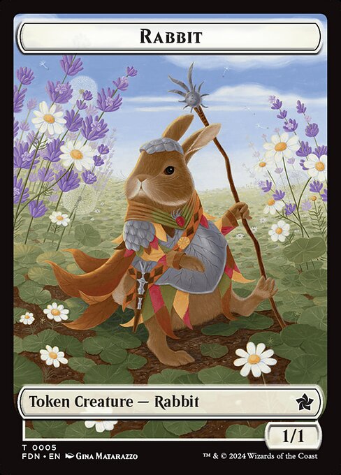 Rabbit highlighted card art