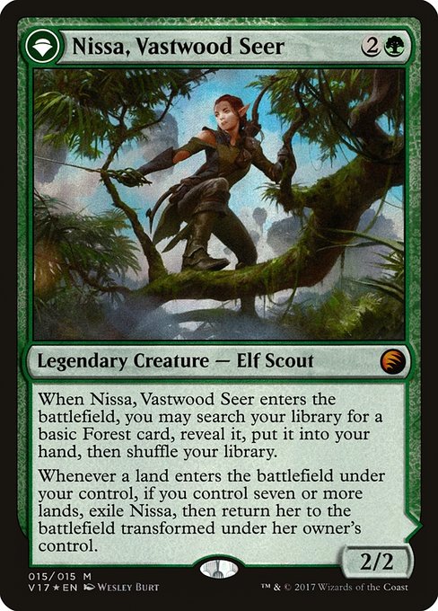 Nissa, Vastwood Seer // Nissa, Sage Animist from From the Vault: Transform