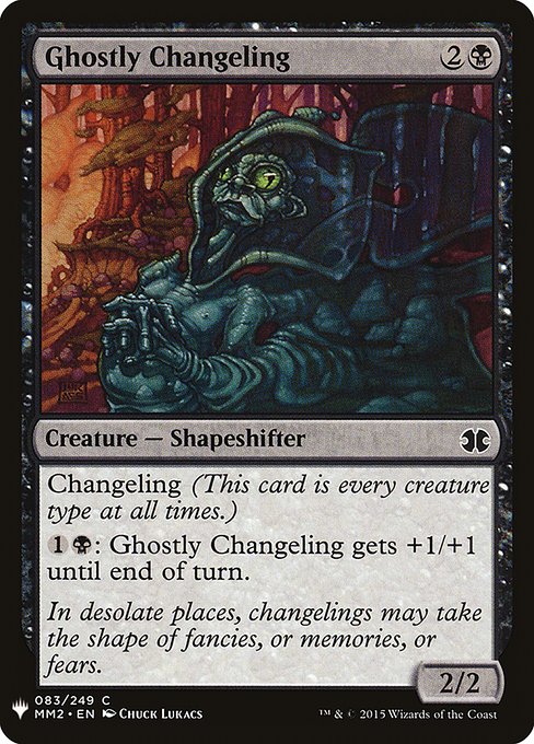 Ghostly Changeling highlighted card art