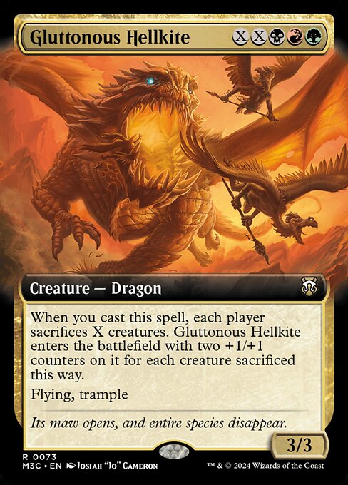 Gluttonous Hellkite highlighted card art