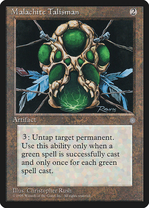 Malachite Talisman highlighted card art