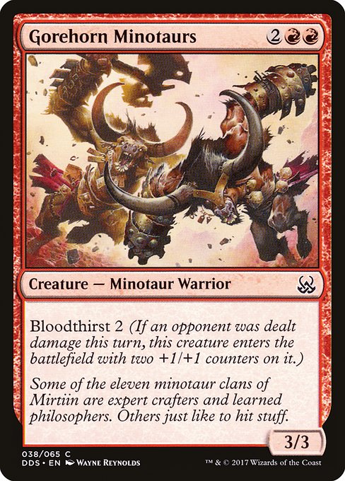 Gorehorn Minotaurs from Duel Decks: Mind vs. Might