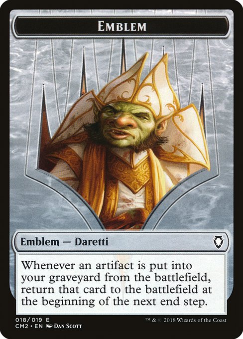 Daretti, Scrap Savant Emblem from Commander Anthology Volume II Tokens