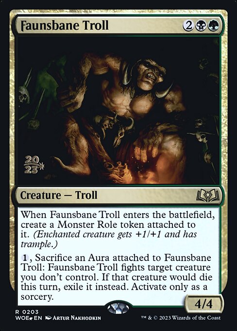 Faunsbane Troll from Wilds of Eldraine Promos