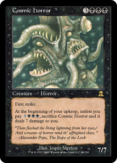 Cosmic Horror highlighted card art