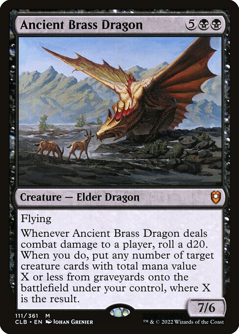 Ancient Brass Dragon from Commander Legends: Battle for Baldur's Gate