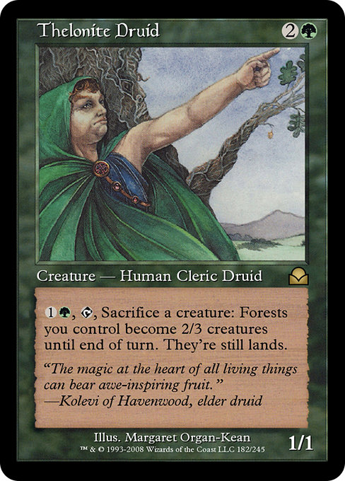 Thelonite Druid highlighted card art