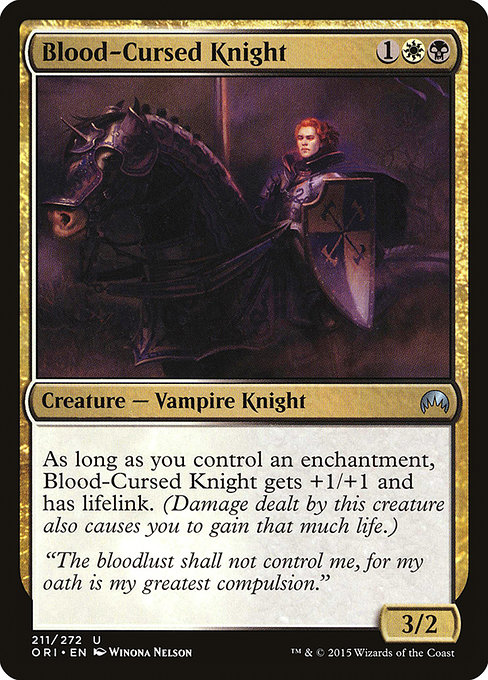 Blood-Cursed Knight highlighted card art