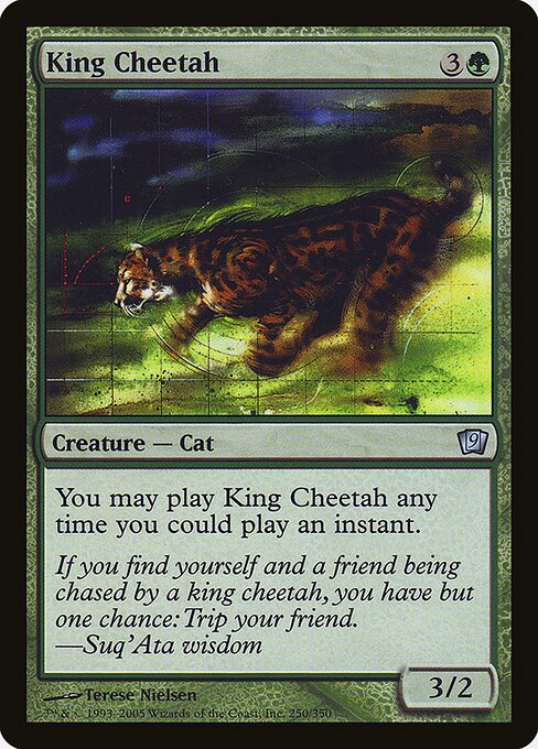King Cheetah highlighted card art