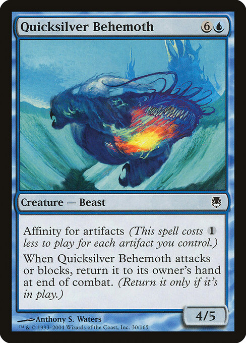Quicksilver Behemoth highlighted card art