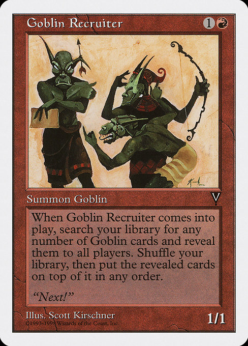 Goblin Recruiter from Anthologies