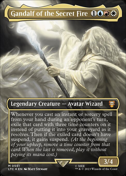 Gandalf of the Secret Fire highlighted card art