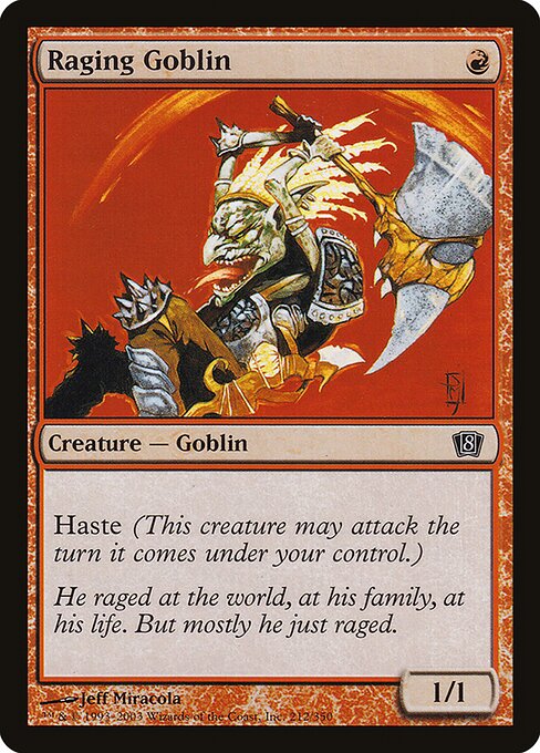 Raging Goblin from Eighth Edition