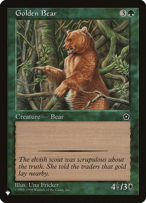 Golden Bear highlighted card art