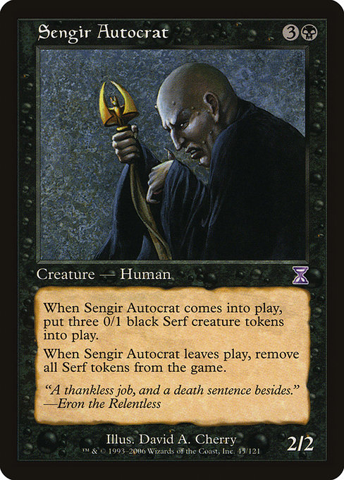 Sengir Autocrat from Time Spiral Timeshifted