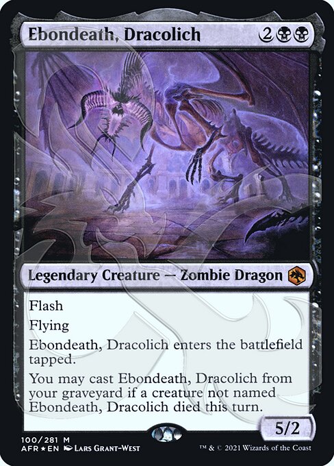 Ebondeath, Dracolich from Adventures in the Forgotten Realms Promos