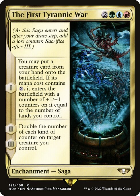 The First Tyrannic War highlighted card art
