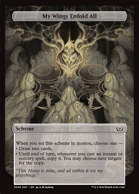 My Wings Enfold All highlighted card art
