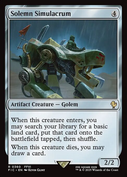 Solemn Simulacrum highlighted card art