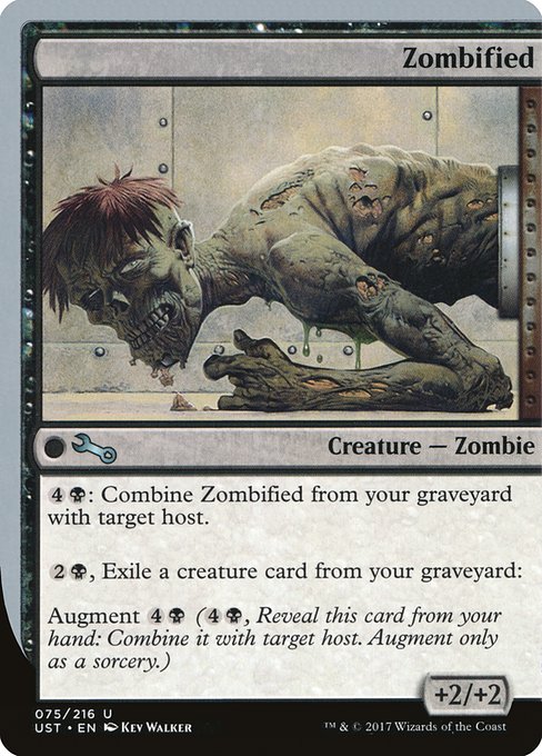 Zombified highlighted card art