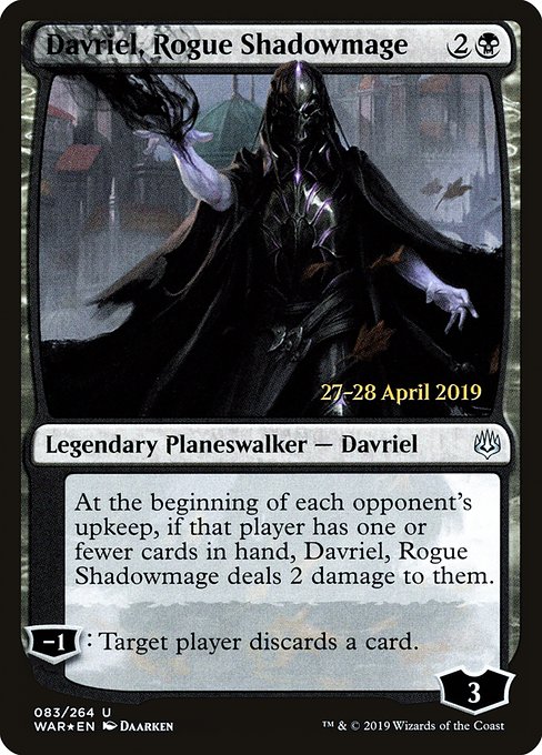 Davriel, Rogue Shadowmage from War of the Spark Promos