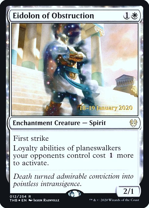 Eidolon of Obstruction from Theros Beyond Death Promos